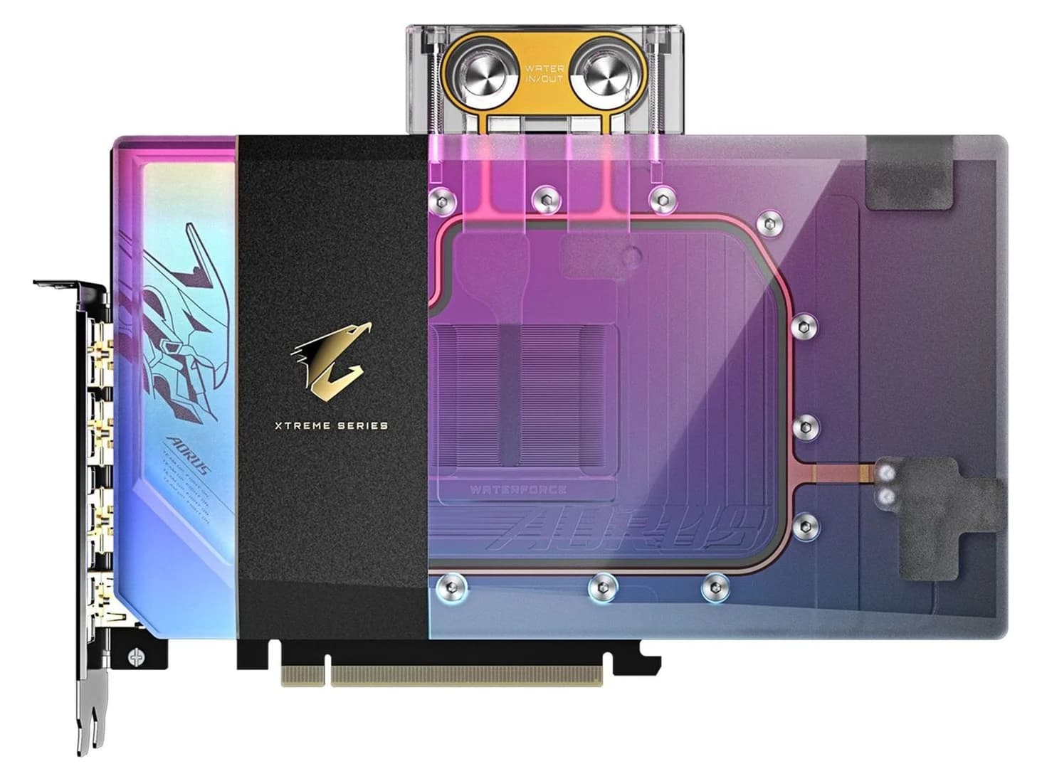 AORUS RTX 5090 Xtreme Waterforce WB, front