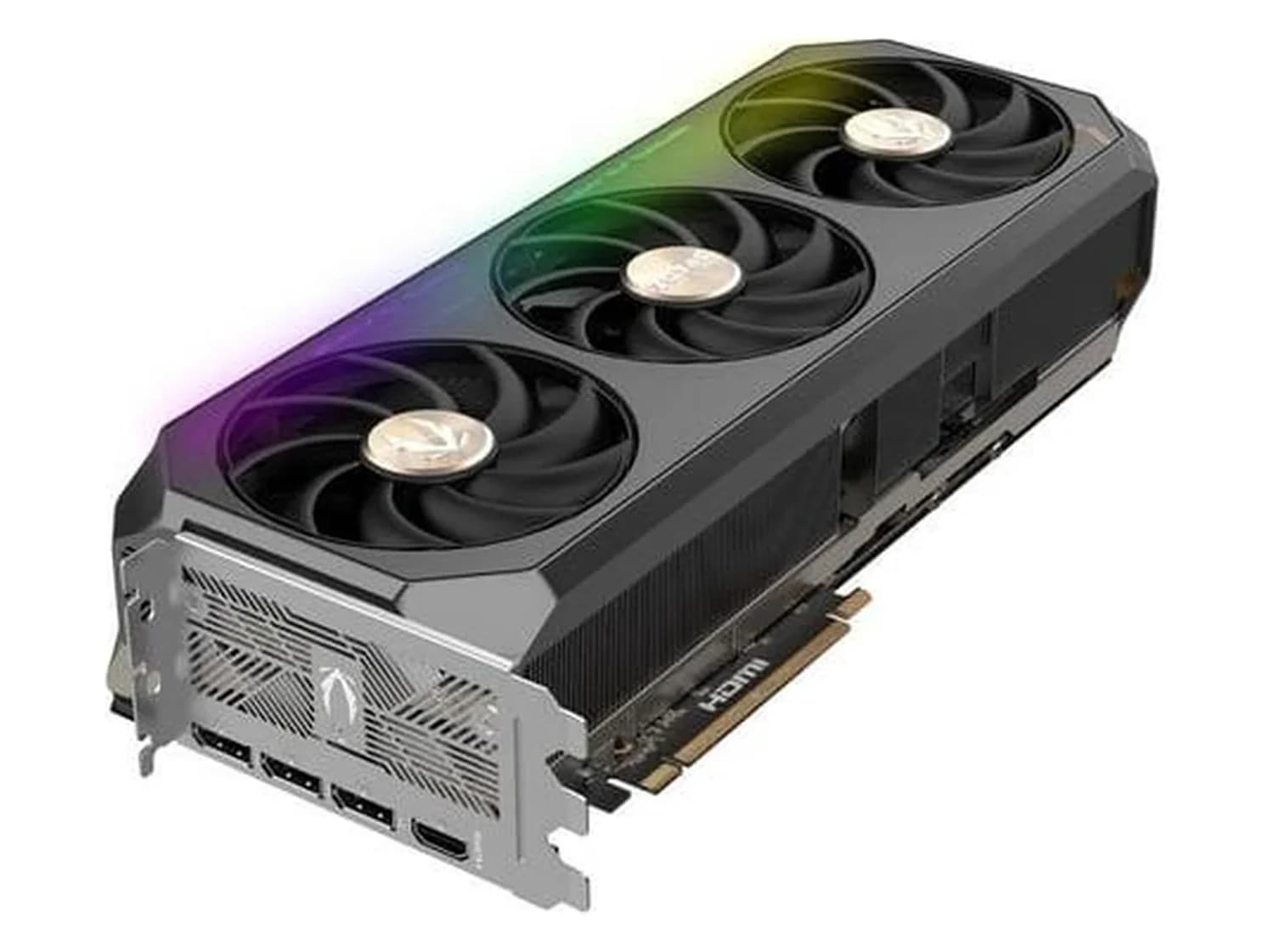 ZOTAC RTX 5090 AMP Extreme Infinity, three-quarter view